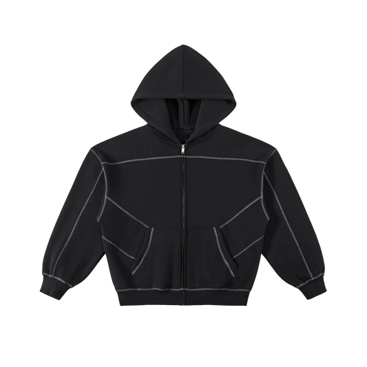 Heavyweight Outer-Stitched Zip Hoodie